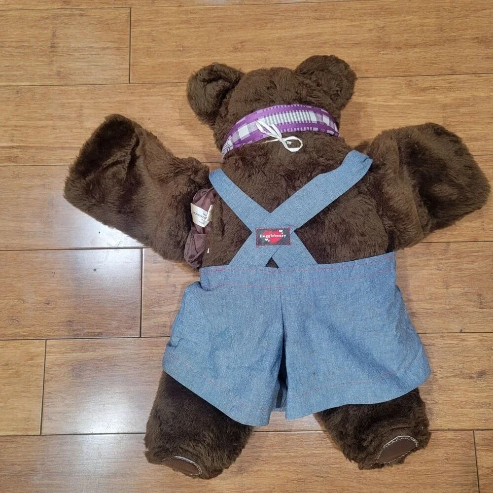 Vintage‎ Hugglebeary Arm Puppet Milwaukee Mole Inc 1986 Bear Plush Handmade
